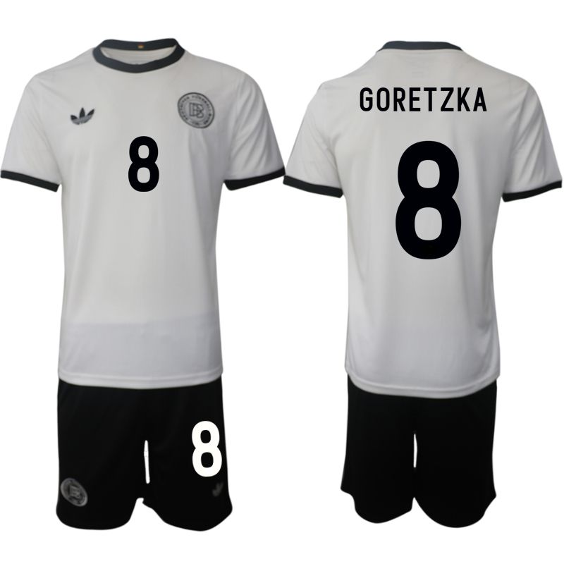Men 2025-2026 Season Germany home white #8 Soccer Jersey->germany jersey->Soccer Country Jersey